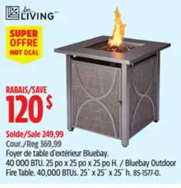 Canadian Tire For Living Bluebay Outdoor Fire Table offer