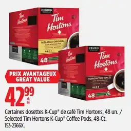 Canadian Tire Selected Tim Hortons K-Cup Coffee Pods, 48-Ct offer