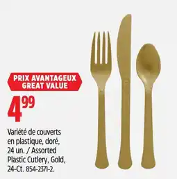 Canadian Tire Assorted Plastic Cutlery, Gold, 24-Ct offer