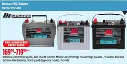 Canadian Tire MotoMaster Flooded, AGM and Extreme AGM Batteries offer