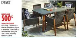 Canadian Tire Vernon Wicker Dining Set, 7-Pc offer