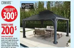 Canadian Tire Skyline Double-Tier Hard-Top Gazebo with Netting offer