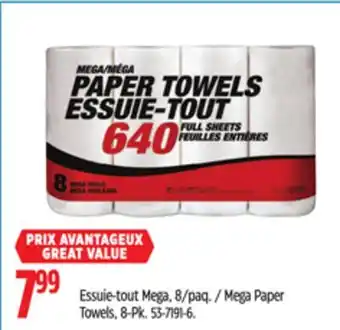 Canadian Tire Mega Paper Towels, 8-Pk offer