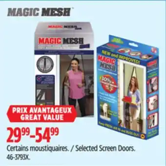 Canadian Tire Magic Mesh Selected Screen Doors offer