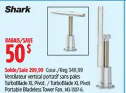 Canadian Tire Shark TurboBlade XL Pivot Portable Bladeless Tower Fan offer