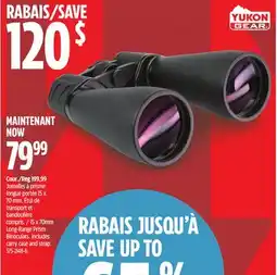 Canadian Tire Yokun Gear 15 x 70mm Long-Range Prism Binoculars offer