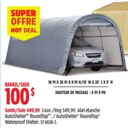 Canadian Tire AutoShelter RoundTop Waterproof Shelter offer