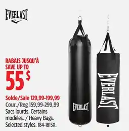 Canadian Tire Everlast Heavy Bags offer