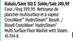 Canadian Tire Bissell CrossWave HydroSteam Multi-Surface Floor Washer with Steam offer