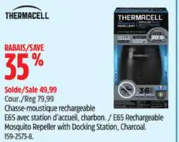 Canadian Tire Thermacell E65 Rechargeable Mosquito Repeller with Docking Station, Charcoal offer