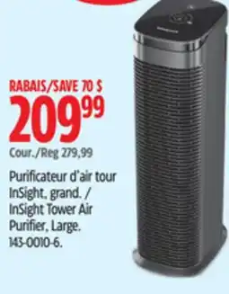 Canadian Tire Honeywell InSight Tower Air Purifier, Large offer