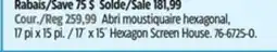 Canadian Tire 17´ x 15´ Hexagon Screen House offer
