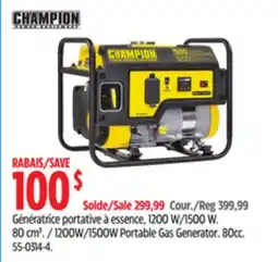 Canadian Tire Champion 1200W/1500W Portable Gas Generator. 80cc offer