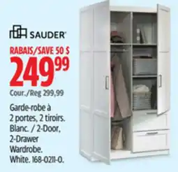Canadian Tire Sauder 2-Door, 2-Drawer Wardrobe offer