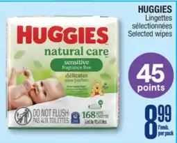 Jean Coutu HUGGIES Selected wipes offer
