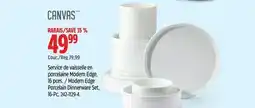 Canadian Tire Modern Edge Porcelain Dinnerware Set, 16-Pc offer
