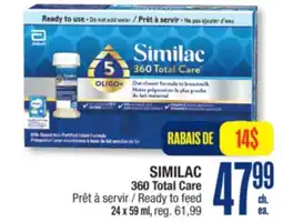 Jean Coutu SIMILAC 360 Total Care Ready to feed offer