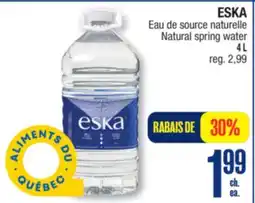 Jean Coutu ESKA Natural spring water offer