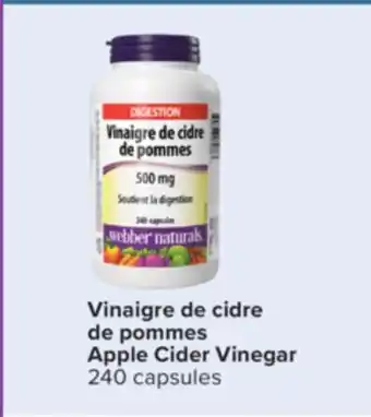 Jean Coutu WEBBER NATURALS Apple Cider Vinegar offer