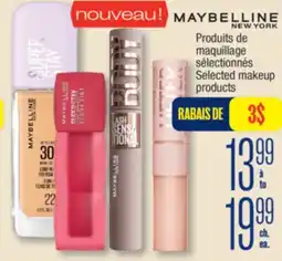 Jean Coutu MAYBELLINE NEW YORK Selected makeup products offer
