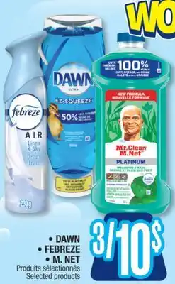Jean Coutu DAWN, FEBREZE, M. NET Selected products offer