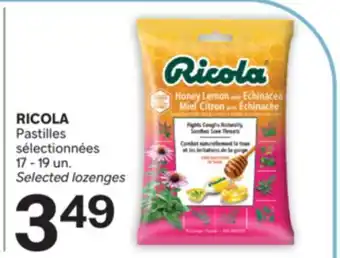 Brunet RICOLA Pastilles sélectionnées offer