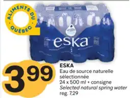 Brunet ESKA Eau de source naturelle sélectionnée offer