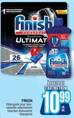 Jean Coutu FINISH Selected dishwasher detergents offer