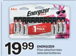 Brunet ENERGIZER Piles sélectionnées offer