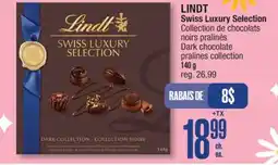 Jean Coutu LINDT Swiss Luxury Selection Dark chocolate pralines collection offer