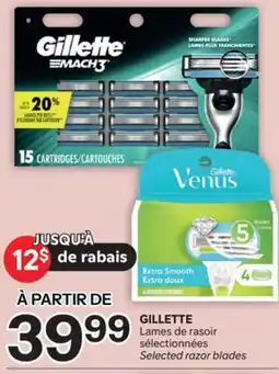 Brunet GILLETTE Lames de rasoir sélectionnées offer