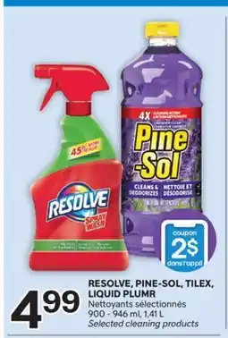 Brunet RESOLVE, PINE-SOL, TILEX, LIQUID PLUMR Nettoyants sélectionnés offer