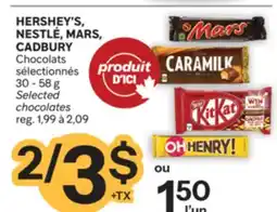Brunet HERSHEY'S, NESTLÉ, MARS, CADBURY Chocolats sélectionnés offer