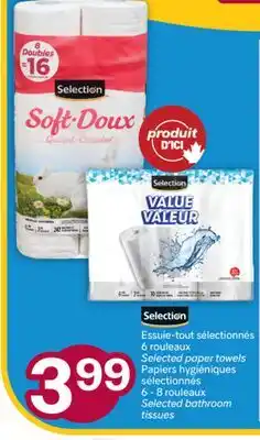 Brunet SELECTION Essuie-tout sélectionnés 6rouleaux, Papiers hygiéniques sélectionnés 6 - 8rouleaux offer