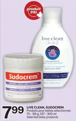 Brunet LIVE CLEAN SUDOCREM Produits pour bébés sélectionnés offer