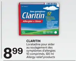 Brunet CLARITIN Loratadine pour aider au soulagement des symptômes d'allergies offer