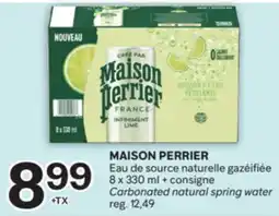 Brunet MAISON PERRIER Eau de source naturelle gazéifiée offer