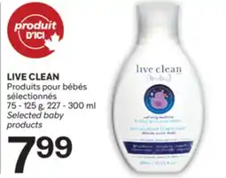 Brunet LIVE CLEAN Produits pour bébés sélectionnés offer