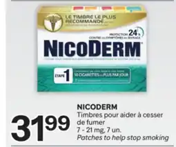 Brunet NICODERM Timbres pour aider à cesser de fumer offer