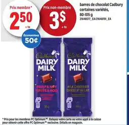 Maxi BARRES DE CHOCOLAT CADBURY offer