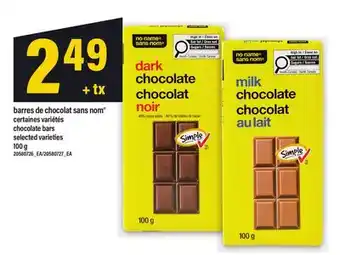 Maxi BARRES DE CHOCOLAT SANS NOM | CHOCOLATE BARS offer