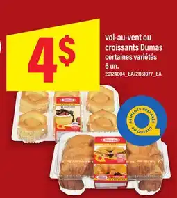 Maxi VOL-AU-VENT OU DUMAS CROISSANTS, 6 UN offer