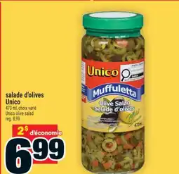 Super C Salade d'olives Unico | Unico olive salad offer