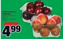 Super C prunes noires ou nectarines | black plums or nectarines offer