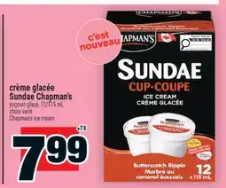 Super C crème glacée Sundae Chapman's | Chapman's ice cream offer