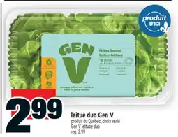 Super C laitue duo GenV | GenV lettuce duo offer