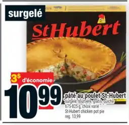 Super C pâté au poulet St-Hubert | St-Hubert chicken pot pie offer