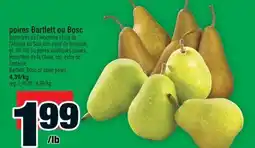 Super C poires Bartlett ou Bosc | Bartlett, Bosc or asian pears offer