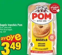 Super C bagels tranchés Pom | Pom sliced bagels offer