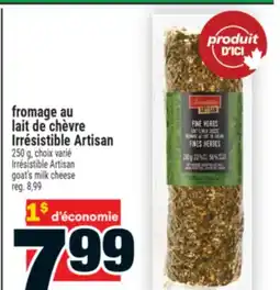 Super C fromage au lait de chèvre Irrésistible Artisan |IrrésistibleArtisan goat's milk cheese offer